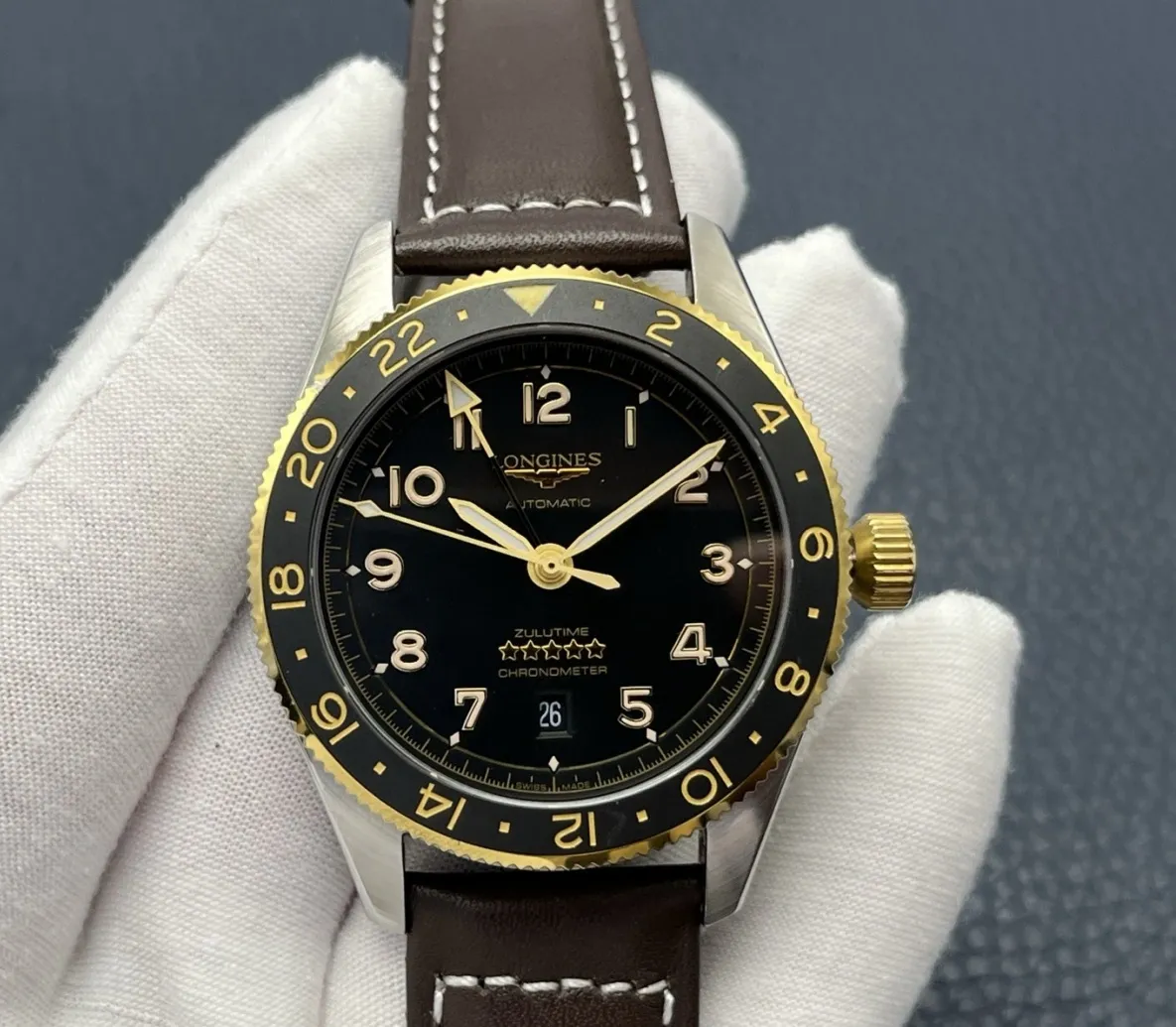 LG Factory Longines Spirit L3.812.5.53.2 1:1 Best Edition Replica Watch